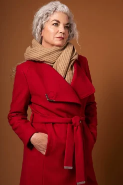 Ted Baker Talvitakit|Villakangastakit>Naisten Villakangastakki, Rose Midi Wool Wrap Coat