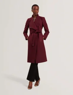 Ted Baker Talvitakit|Villakangastakit>Rose Mid Length Belted Wool Wrap Coat,