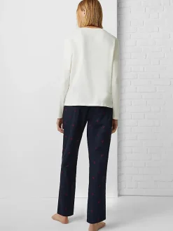 Tommy Hilfiger Pyjamat Ja Yöasut|Kaikki Alusasut Ja Pyjamat>Naisten Pyjama AD GIFTBOX PJ LS TEE&SLIPPERS