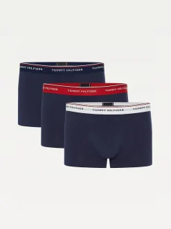 Tommy Hilfiger Kaikki Asusteet|Alushousut>, Miesten Bokserit, 3-Pack Trunk Nos Color Waistband