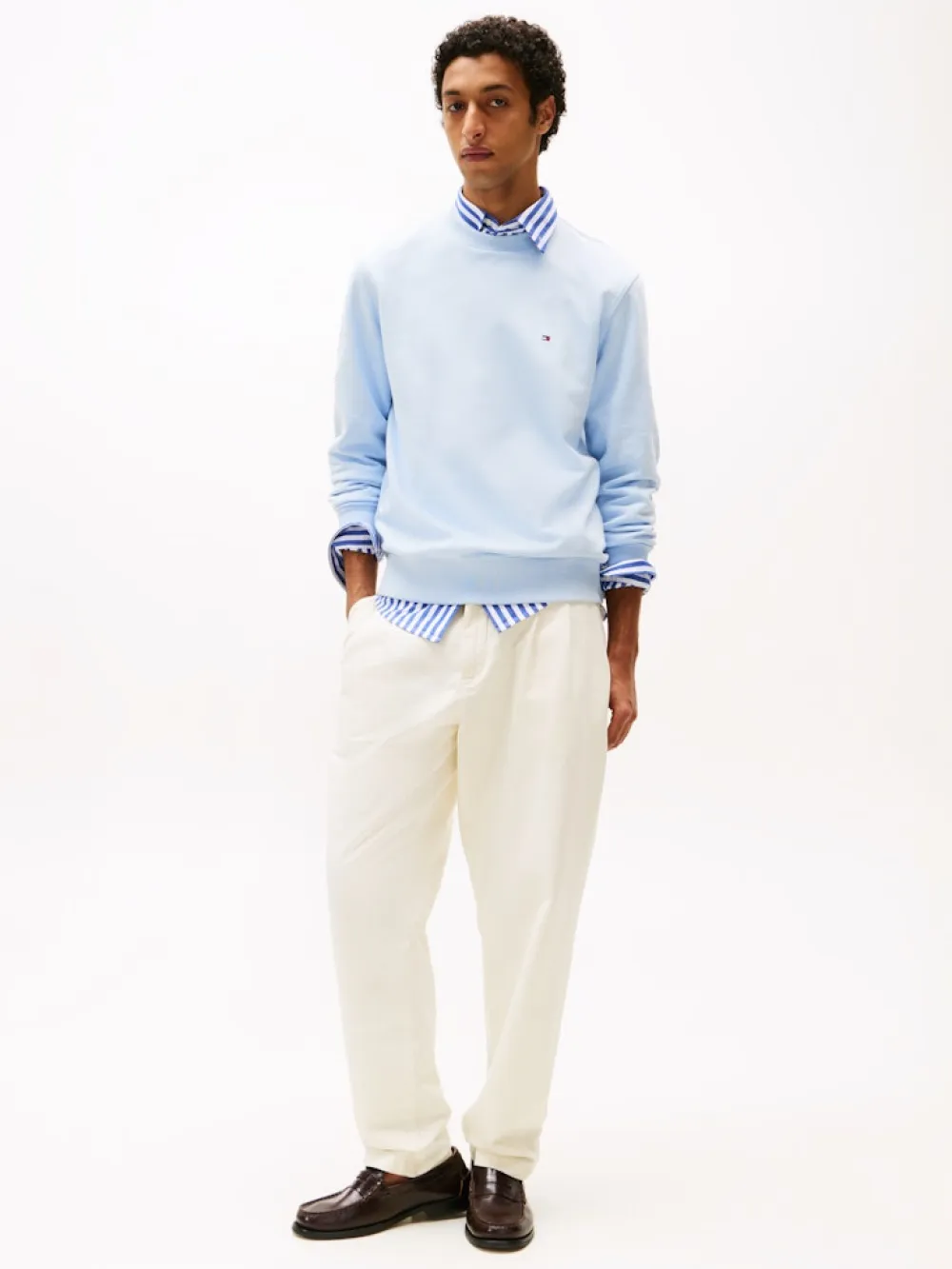 Tommy Hilfiger Collegepaidat|Kaikki Paidat>miesten collegepaita Essential Terry Crewneck,