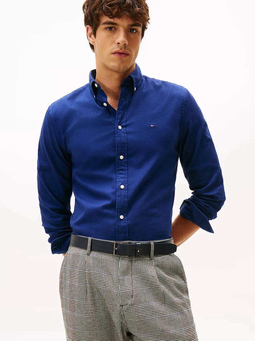 Tommy Hilfiger Kauluspaidat|Kaikki Paidat>miesten flanellipaita, FLEX FLANNEL SOLID RF SHIRT