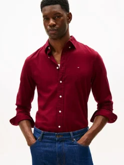 Tommy Hilfiger Kauluspaidat|Kaikki Paidat>miesten flanellipaita, FLEX FLANNEL SOLID RF SHIRT