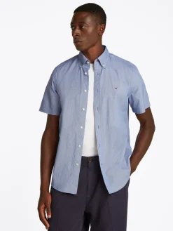 Tommy Hilfiger Kauluspaidat|Kaikki Paidat>miesten kauluspaita, FLEX POPLIN HOUNDSTOOTH SHIRT