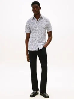 Tommy Hilfiger Kauluspaidat|Kaikki Paidat>miesten kauluspaita, LINEN BLEND AOP