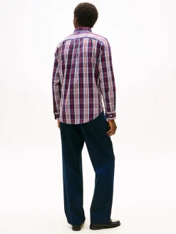 Tommy Hilfiger Kauluspaidat|Kaikki Paidat>miesten kauluspaita Flex Poplin Medium Check Shirt, punainen