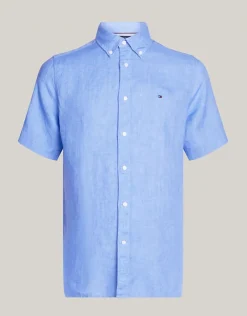 Tommy Hilfiger Kauluspaidat|Kaikki Paidat>Miesten Kauluspaita, PIGMENT DYED LINEN RF SHIRT