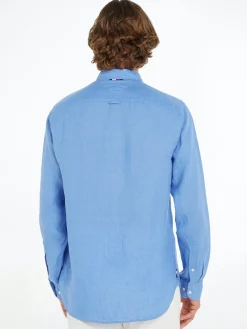 Tommy Hilfiger Kauluspaidat|Kaikki Paidat>Miesten Kauluspaita, PIGMENT DYED LINEN SOLID