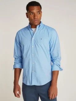 Tommy Hilfiger Kauluspaidat|Kaikki Paidat>Miesten Kauluspaita, FLEX POPOLIN FAKE SOLID RF