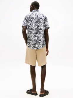 Tommy Hilfiger Kauluspaidat|Kaikki Paidat>miesten lyhythihainen kauluspaita, LINEN VACATION PRT