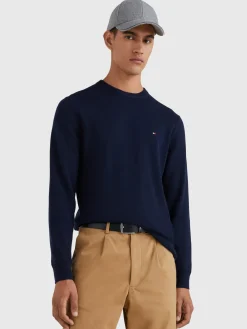 Tommy Hilfiger Neulepuserot|Kaikki Neuleet>Miesten Neulepusero, PIMA ORG CTN CASHMERE CREW