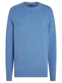 Tommy Hilfiger Neulepuserot|Kaikki Neuleet>Miesten Neulepusero, LAMBSWOOL CREW NECK KONEPESTÄVÄ
