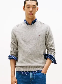 Tommy Hilfiger Neulepuserot|Kaikki Neuleet>miesten neulepusero, CLAMBSWOOL CREW NECK