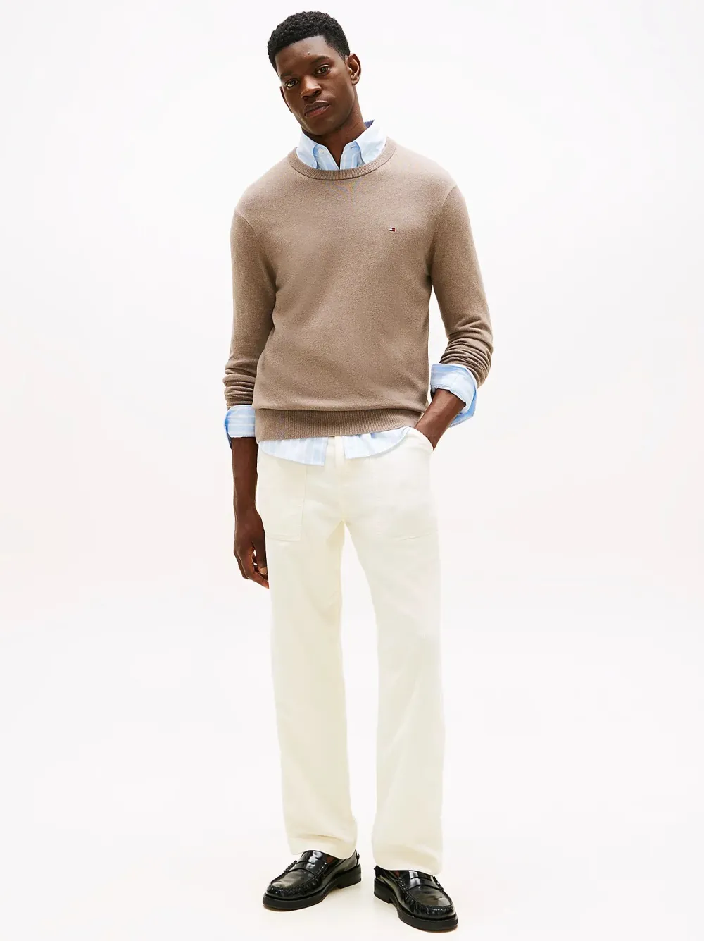 Tommy Hilfiger Neulepuserot|Kaikki Neuleet>miesten neulepusero PIMA ORG CTN CASHMERE CREW NECK,