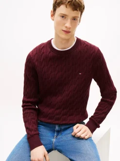 Tommy Hilfiger Neulepuserot|Kaikki Neuleet>miesten neulepaita Classic Cotton Cable Crew Neck,