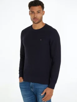 Tommy Hilfiger Neulepuserot|Kaikki Neuleet>Miesten Neulepusero, OVAL STRUCTURE CREW