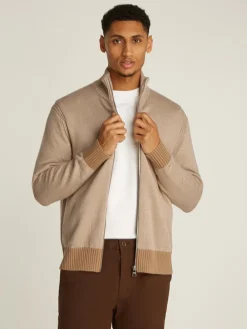 Tommy Hilfiger Neuletakit|Kaikki Neuleet>Miesten Neuletakki, MOULINE ZIP THRU