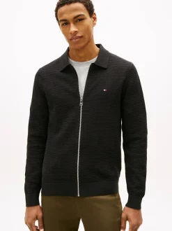 Tommy Hilfiger Neuletakit|Kaikki Neuleet>miesten neuletakki Seasonal Structure Zip Thru Polo,