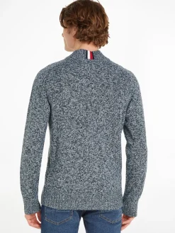 Tommy Hilfiger Neulepuserot|Kaikki Neuleet>Miesten Neule, K MULTI HTR MERINO MOCK NK