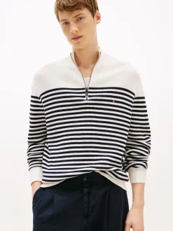 Tommy Hilfiger Neulepuserot|Kaikki Neuleet>miesten neule, RACKING STRUCTURE HALF ZIP n