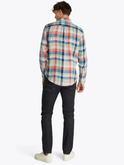 Tommy Hilfiger Kauluspaidat|Kaikki Paidat>miesten pellavapaita, LINEN SUMMER MADRAS