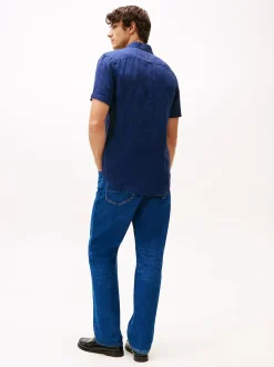 Tommy Hilfiger Kauluspaidat|Kaikki Paidat>miesten pellavapaita, PIGMENT DYED LINEN RF SS