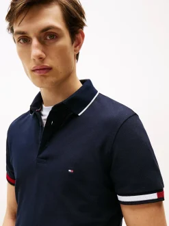 Tommy Hilfiger Pikeepaidat|Kaikki Paidat>miesten pikeepaita, FLAG CUFF SLM FIT POLO