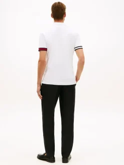 Tommy Hilfiger Pikeepaidat>miesten pikeepaita RWB Cuff Liquid Cottom Slim Polo,