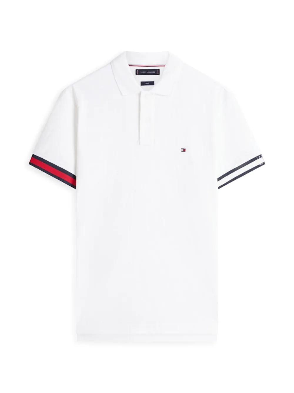 Tommy Hilfiger Pikeepaidat>miesten pikeepaita RWB Cuff Liquid Cottom Slim Polo,