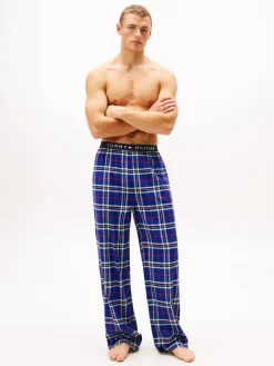 Tommy Hilfiger Pyjamat Ja Yöhousut|Kaikki Alusasut Ja Pyjamat>miesten pyjamahousut K FLANNEL PJ PANT WAISTBAND,
