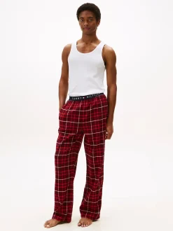 Tommy Hilfiger Pyjamat Ja Yöhousut|Kaikki Alusasut Ja Pyjamat>miesten pyjamahousut K FLANNEL PJ PANT WAISTBAND,