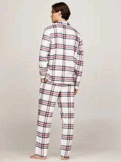 Tommy Hilfiger Pyjamat Ja Yöhousut|Kaikki Alusasut Ja Pyjamat>Miesten Pyjamasetti, LS FLANNEL PJ SHIRT SET