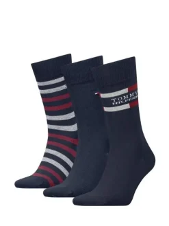 Tommy Hilfiger Sukat|Kaikki Asusteet>miesten sukat TH MEN SOCK 3P GIFT BOX TOMMY STRIPE,
