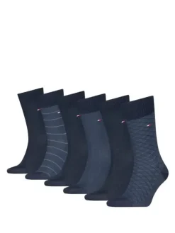 Tommy Hilfiger Sukat|Kaikki Asusteet>miesten sukat TH MEN SOCK 6P TIN GIFT BOX BIRDEYE,
