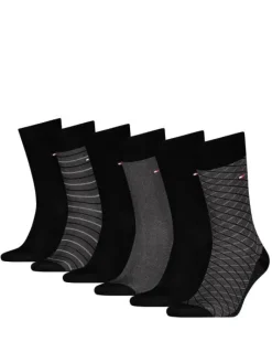 Tommy Hilfiger Sukat|Kaikki Asusteet>miesten sukat TH MEN SOCK 6P TIN GIFT BOX BIRDEYE,