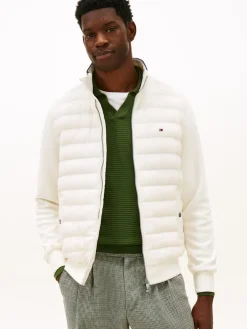 Tommy Hilfiger Talvitakit|Kevättakit>miesten takki Mix Media Ess RWB Stand Collar,