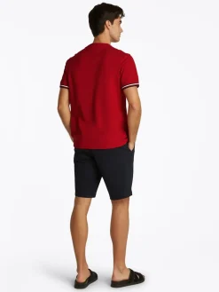 Tommy Hilfiger T-Paidat|Kaikki Paidat>miesten t-paita, GLOBAL STRIPE CUFF TEE