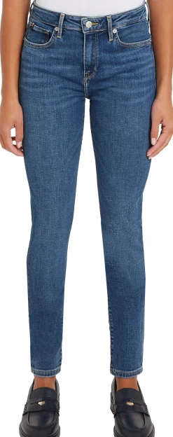 Tommy Hilfiger Farkut|Kaikki Housut Ja Farkut>naisten farkut, COMO SKINNY RW MID BLUE Indigo