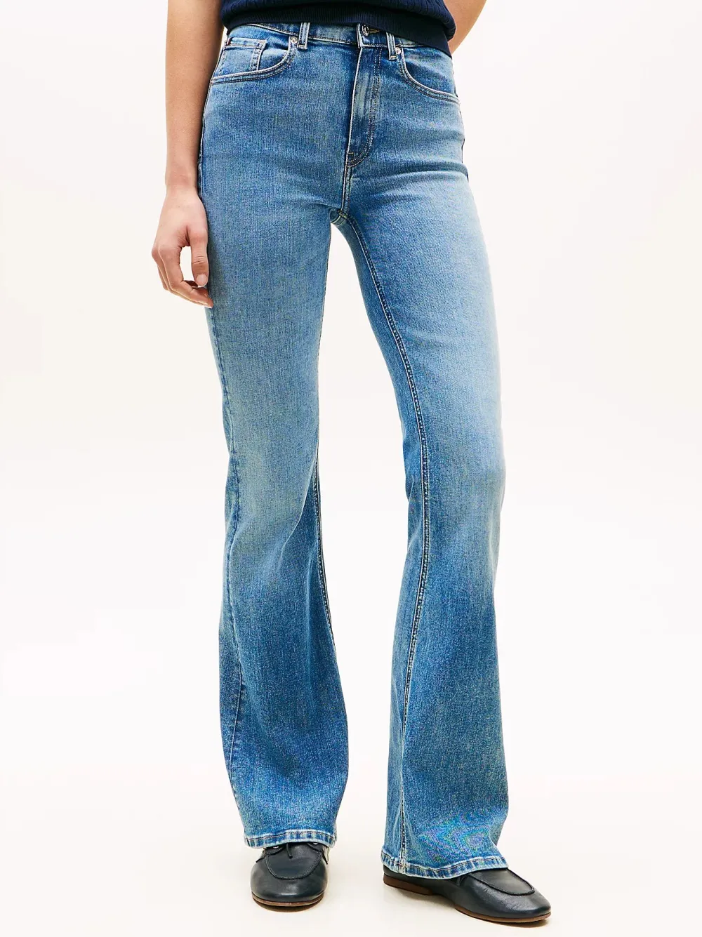 Tommy Hilfiger Farkut|Kaikki Housut Ja Farkut>naisten farkut DNM Finn Flare RW, sininen