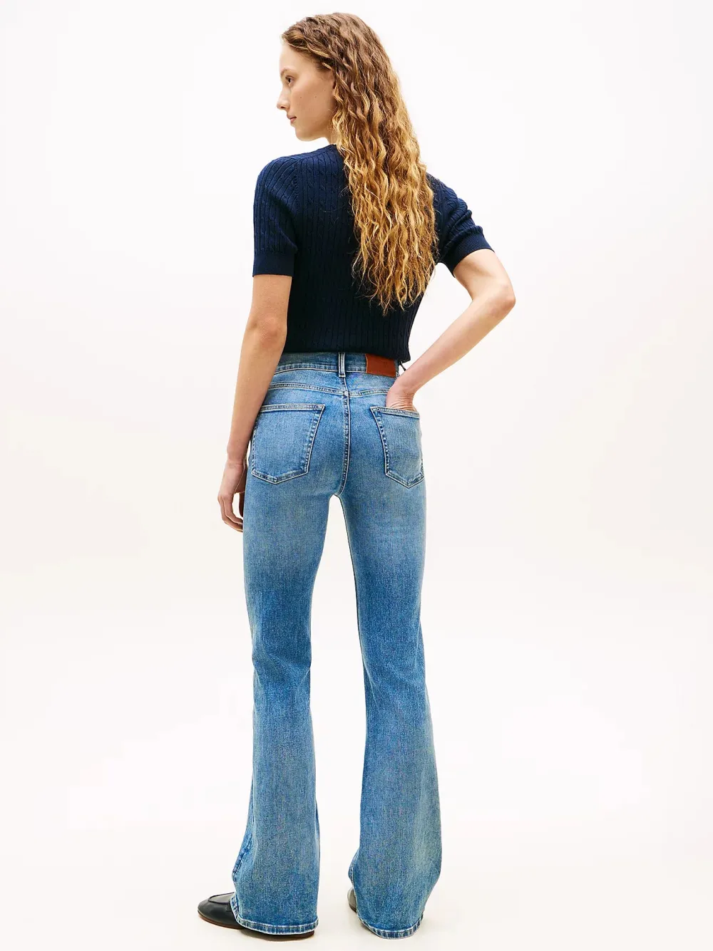 Tommy Hilfiger Farkut|Kaikki Housut Ja Farkut>naisten farkut DNM Finn Flare RW, sininen