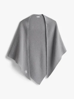 Tommy Hilfiger Huivit|Kaikki Asusteet>naisten huivi TOMMY SCRIPT CASH TRIANGLE SCARF, vaaleanharmaa