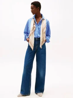 Tommy Hilfiger Huivit|Kaikki Asusteet>naisten huivi, K-ELEVATED CHIC TEXTURE SQUARE Beige Kuosi