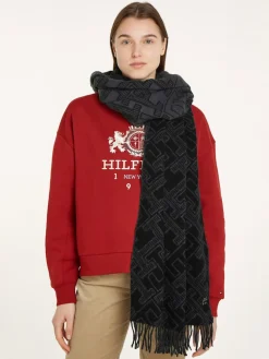Tommy Hilfiger Huivit|Kaikki Asusteet>Naisten Huivi, TH MONOGRAM WOOL SCARF