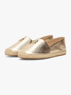Tommy Hilfiger Sandaalit|Kaikki Kengät>naisten kengät, TH LOGO METALLIC LEATHER ESPADRILLE