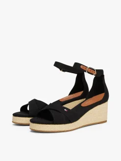Tommy Hilfiger Sandaalit|Kaikki Kengät>naisten kengät, FLAG CRISS-CROS MID WEDGE ESPAD