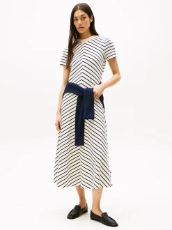 Tommy Hilfiger Mekot|Kaikki Mekot Ja Hameet>naisten mekko, MODERN F&F MIDI DRESS