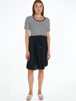 Tommy Hilfiger Mekot|Kaikki Mekot Ja Hameet>Naisten Mekko RIB CNK PLEATED KNEE DRESS