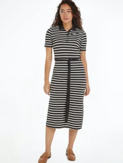 Tommy Hilfiger Mekot|Kaikki Mekot Ja Hameet>Naisten Mekko, REG BRETON MIDI POLO DRESS SS