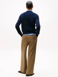 Tommy Hilfiger Kaikki Paidat|Neulepuserot>naisten neulepusero, CO CABLE C-NK LS SWEATER