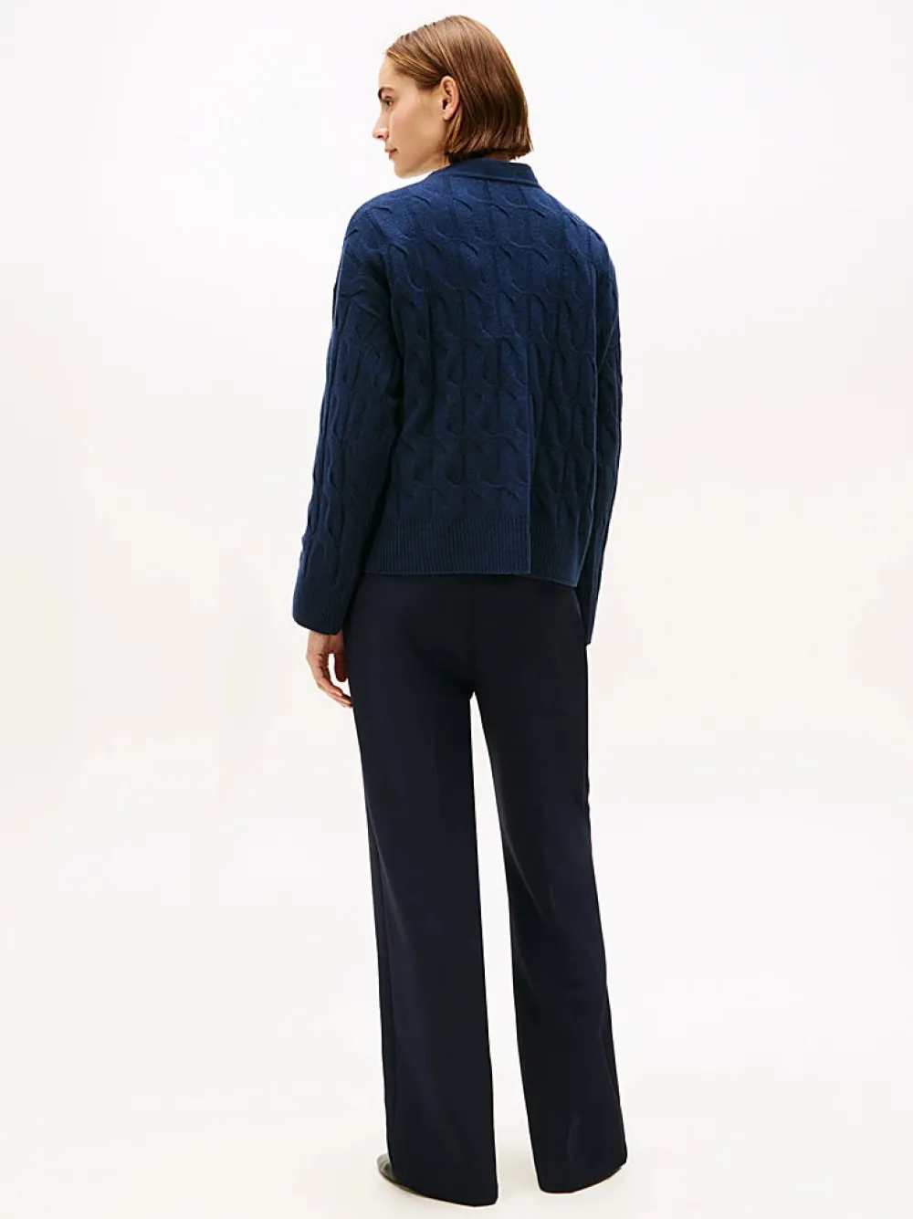 Tommy Hilfiger Neuletakit|Kaikki Neuleet>naisten neuletakki, SOFT WOOL CABLE V-NK LS CARDIGAN